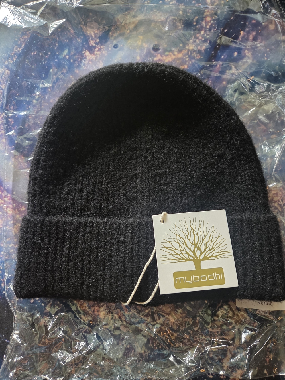 Black Ribbed Knit Beanie